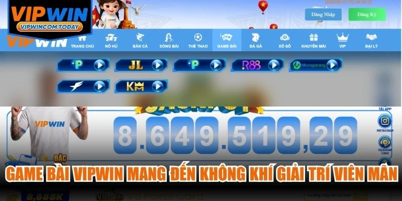 Game bài VIPWIN top sảnh game mang đến không khí giải trí viên mãn